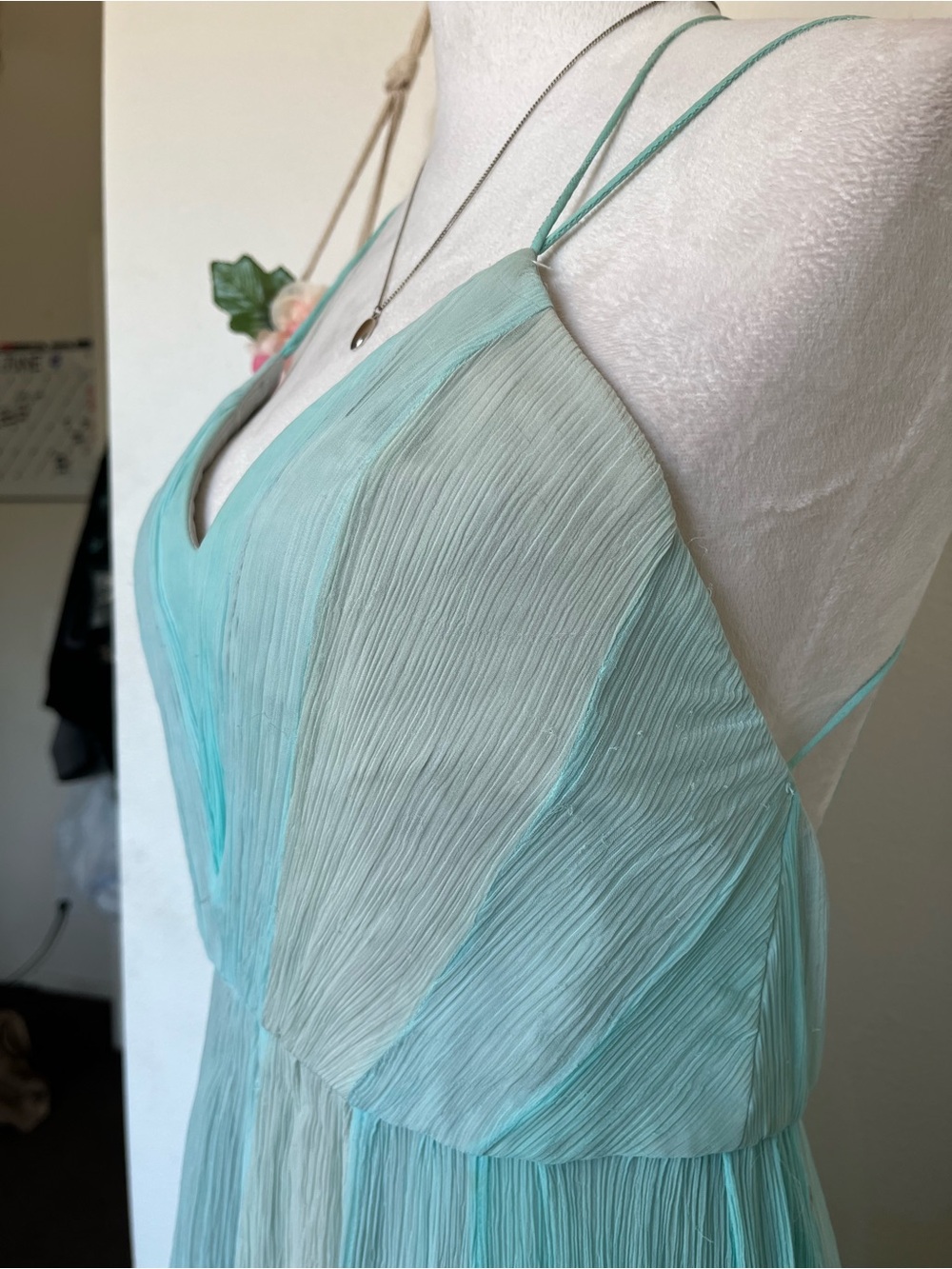 Kimchi Blue Mermaidcore Blue High-Low Maxi Dress size 6 - Picture 7 of 8